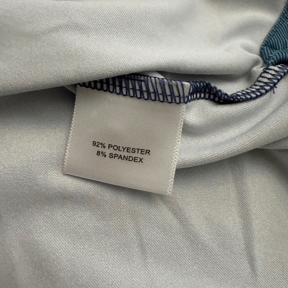 Peter Millar Summer Comfort Mens XL‎ Blue Herringbone Golf Polo MF16EK25S - Picture 4 of 10
